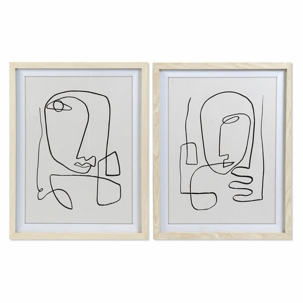 Maalaus DKD Home Decor Abstrakti Moderni (55 x 2 x 70 cm) (2 osaa)