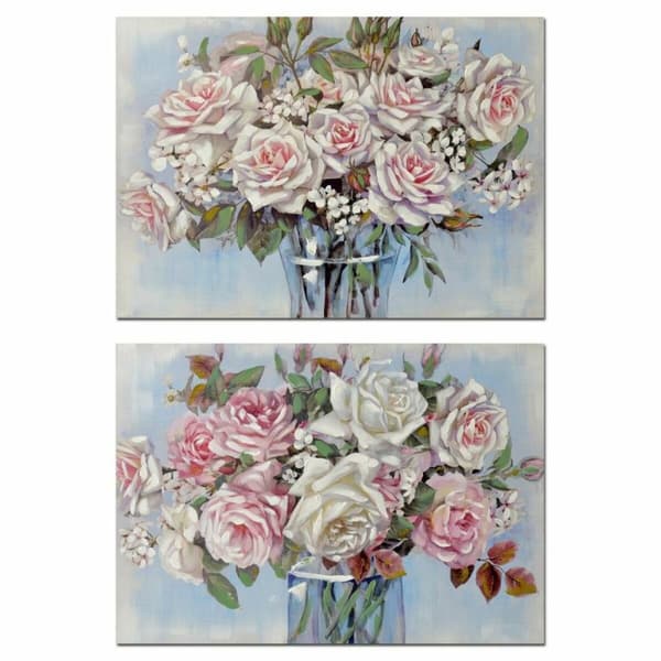 Maleri DKD Home Decor Vase 100 x 3 x 70 cm Shabby Chic (2 enheder)