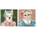 Miniatyrbild 1 av 4: Tavla DKD Home Decor 90 x 3,7 x 90 cm Hund Modern (2 antal)