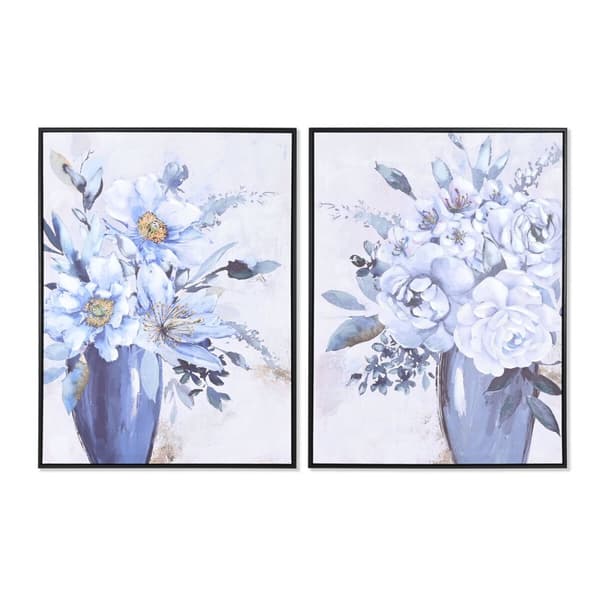 Maalaus DKD Home Decor 60 x 3,5 x 80 cm Maljakko Perinteinen (2 osaa)