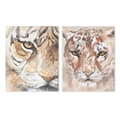 Miniatyrbild 1 av 5: Tavla Home ESPRIT Kolonial Tiger 80 x 3,7 x 100 cm (2 antal)