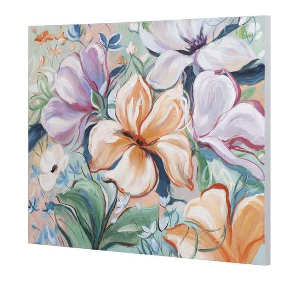 Tavla Home ESPRIT Virágok Shabby Chic 100 x 3,7 x 80 cm (2 antal)
