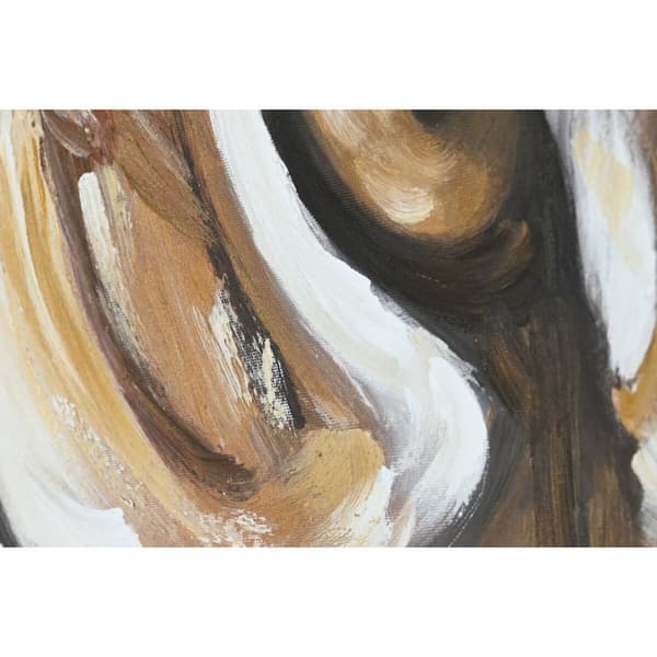 Maleri Home ESPRIT Kolonistil Tiger 80 x 3,7 x 100 cm (2 enheder)