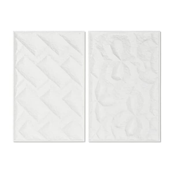 Maleri Home ESPRIT Moderne Med relief 58,5 x 4 x 92,5 cm (2 enheder)
