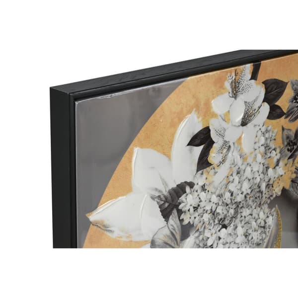 Maleri Home ESPRIT Cvetlice Moderne 100 x 3,5 x 100 cm (2 enheder)