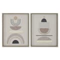 Miniatyrbild 1 av 4: Kanvas Home ESPRIT Beige Modern Skandinavisk 40 x 4 x 50 cm (2 antal)