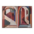 Miniatyrbillede 1 af 4: Maleri Home ESPRIT Abstrakt Urban 80 x 4,5 x 120 cm (2 enheder)