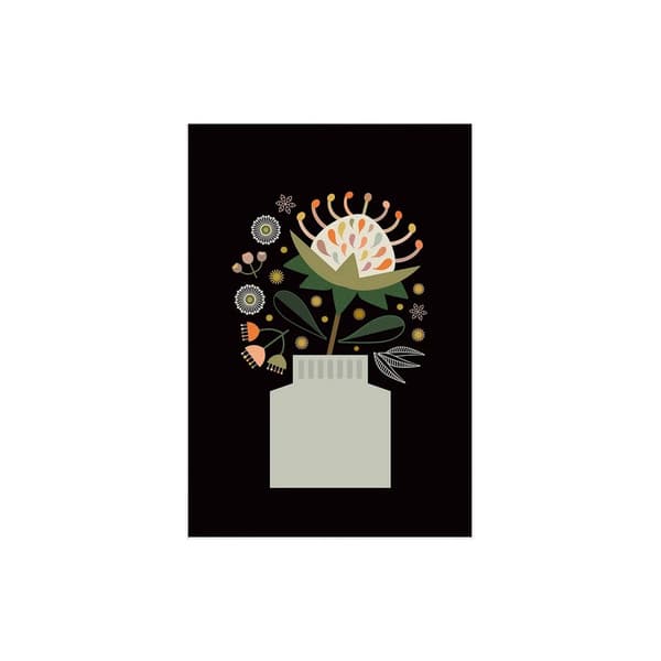Lyndy Hants Waratah In Vase Print