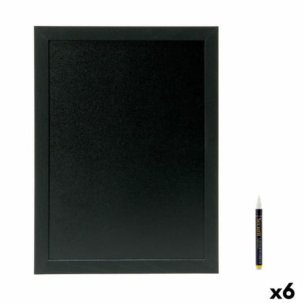 Taulu Securit Woody Tiikki Seinä Musta 40 x 20 cm