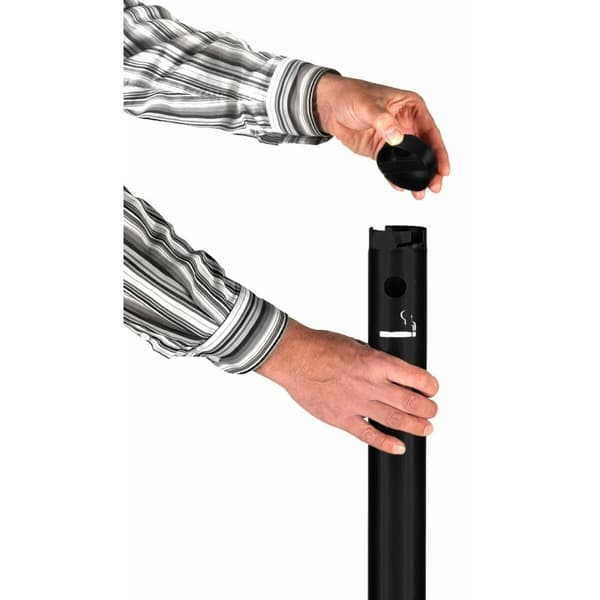 Askebæger Securit Mast Rustfrit stål Sort 100,5 x 6,8 x 6,8 cm