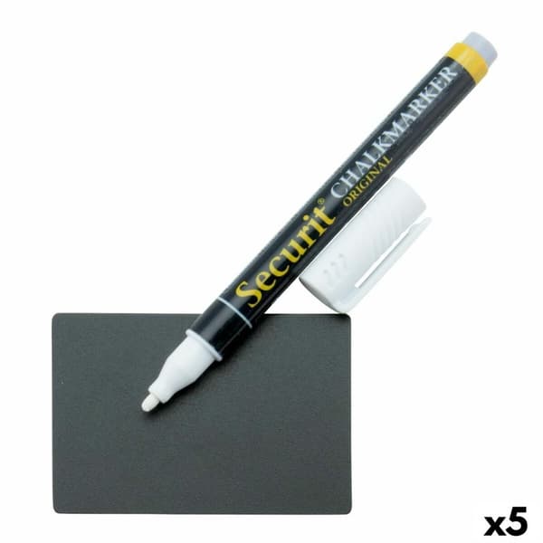 Bræt Securit Med støtte Sæt 5,2 x 7,4 cm 20 enheder Sort