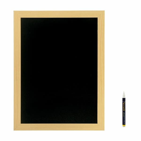 Bræt Securit Woody Teak Væg Natur 40 x 30 cm