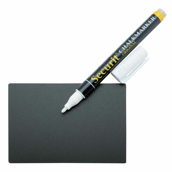 Skiffer Securit Med stöd Set 7,4 × 10,5 cm 20 antal Svart