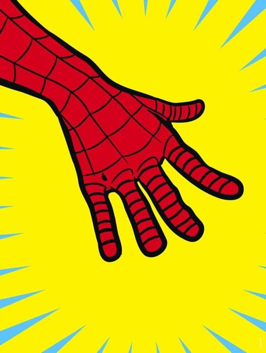 Poster - poster Komar - WB-M-016-30x40h - WTD Marvel PowerUp Spider-Man Handväggbild 30 x 40 cm