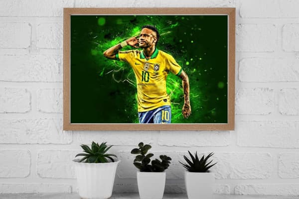 Neymar Affisch | Sportsaffischer  (30×40 CM)