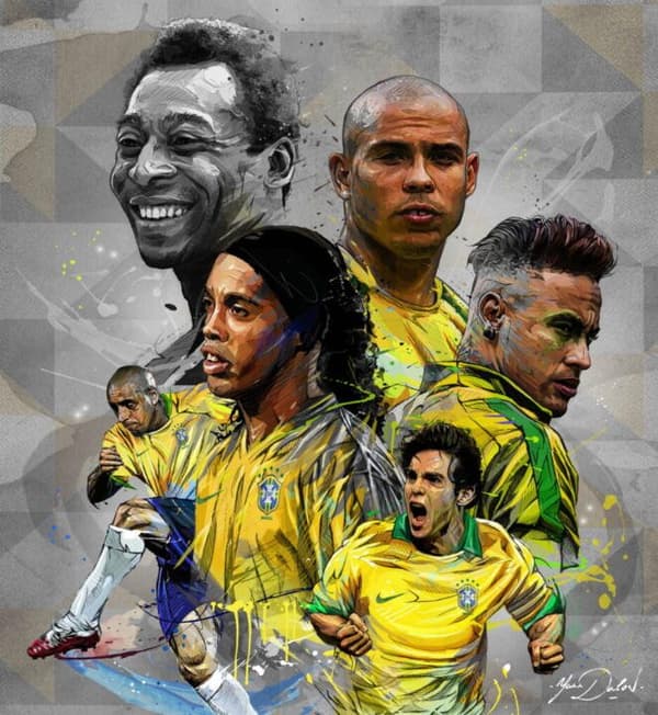 Brasilien stjärnor Tavla  (30×40 CM)