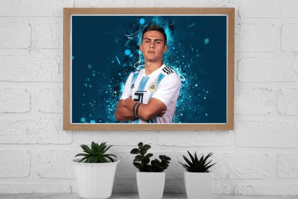 Paulo Dybala Abstrakt Konst Affisch  (30×40 CM)