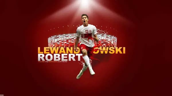 Robert Lewandowski Affisch  (30×40 CM)