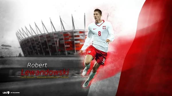 Robert Lewandowski Affisch  (30×40 CM)