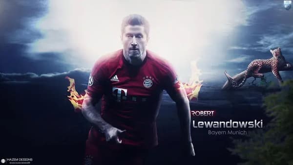 Robert Lewandowski Affisch (30×40 CM)