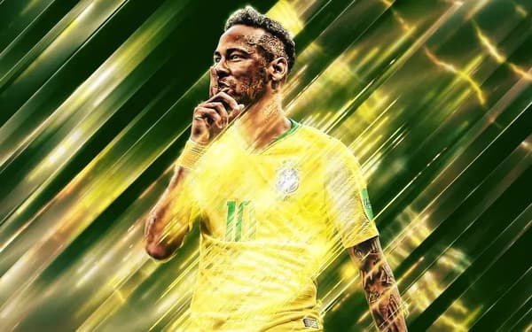 Neymar Affisch (30×40 CM)