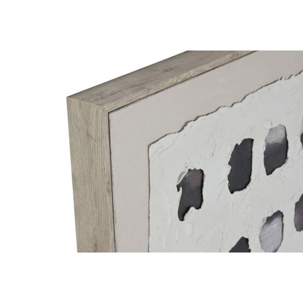 Maalaus Home ESPRIT Musta Beige Abstrakti Moderni 102 x 3,2 x 102 cm (2 osaa)