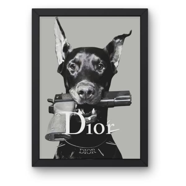 Dior Dog Poster 50×70 CM
