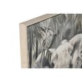 Pikkukuva 2 / 4: Maalaus Home ESPRIT Vihreä Harmaa Norsu Siirtomaatyylinen Kullattu 63 x 4,5 x 93 cm (2 osaa)