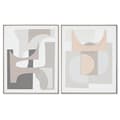 Miniatyrbilde 1 av 4: Maleri Home ESPRIT Abstrakt Urban 82,3 x 4,5 x 102 cm (2 enheter)