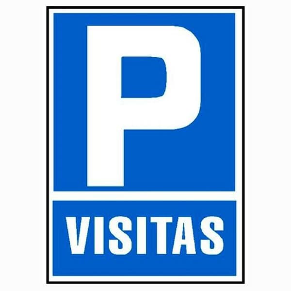 Skilt Archivo 2000 "PARKING VISITAS" PVC 210 x 297 mm