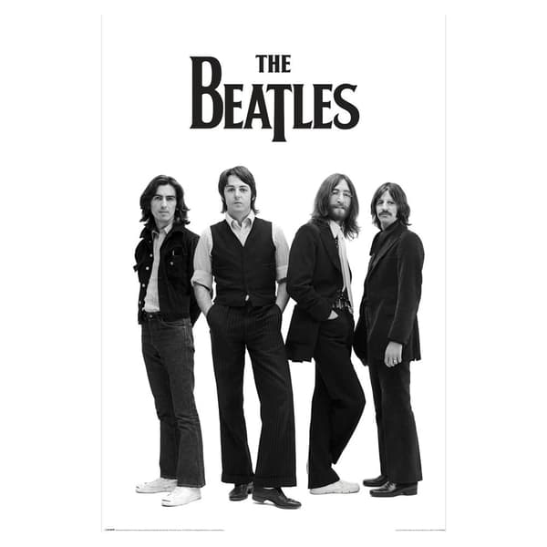 The Beatles Logo Paper Poster Multicoloured 91.5cm x 61cm