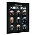 Miniatyrbild 2 av 2: Star Wars The Mandalorian Hjälm Inramad Print