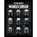 Miniatyrbild 1 av 2: Star Wars The Mandalorian Hjälm Inramad Print