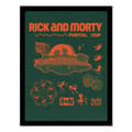 Miniatyrbilde 1 av 3: Rick And Morty Portal Hop Framed Print