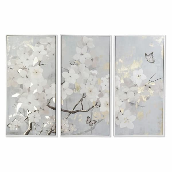 Sæt med 3 malerier DKD Home Decor Træ Orientalsk 150 x 4 x 100 cm