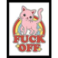 Miniatyrbillede 1 af 2: Threadless Fuck Off Framed Poster