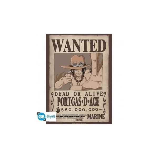 Chibi Posters - One Piece - Wanted Luffy &amp; Ace - 52x38 cm - Väggdekoration - Inredning