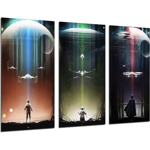 Cuadros Cámara Ref. Star Wars Darth Vader Tryck på trä - XXL-format - 97 x 62 cm - 26249