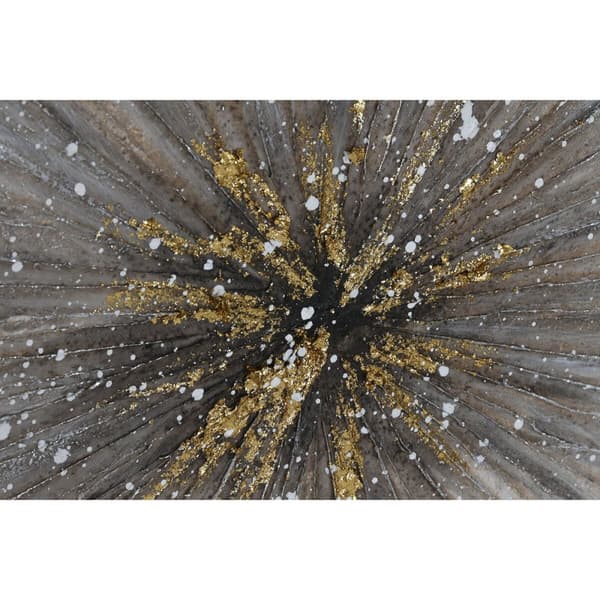 Maalaus Home ESPRIT Valkoinen Harmaa Kangas Puu MDF Romanttinen 80 x 3 x 80 cm (2 osaa)