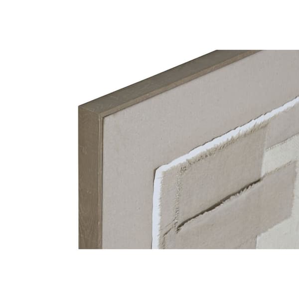 Maalaus Home ESPRIT Ruskea Beige Abstrakti Kaupunki 62 x 3,2 x 62 cm (2 osaa)