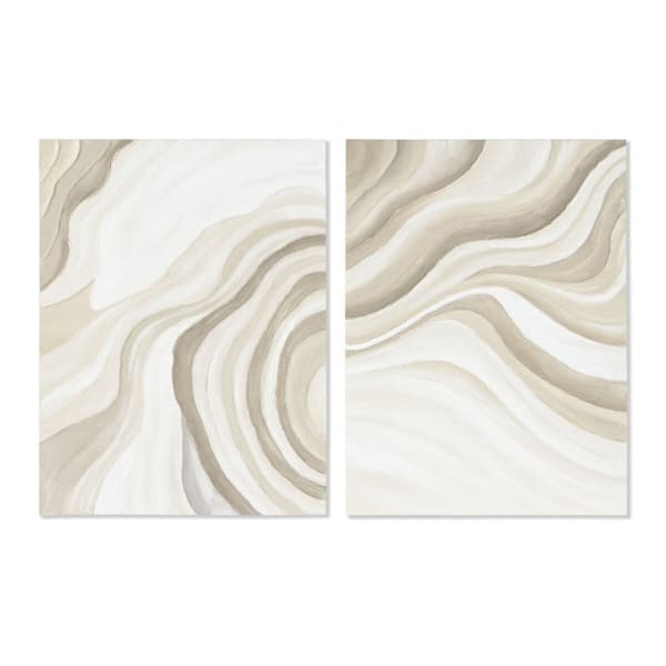 Maalaus Home ESPRIT Abstrakti Moderni 90 x 3,7 x 120 cm (2 osaa)