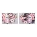 Miniatyrbild 1 av 4: Tavla DKD Home Decor Girl Virágok 120 x 3 x 80 cm Modern (2 antal)