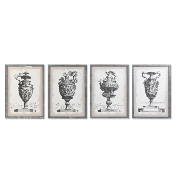 Tavla DKD Home Decor Vas 50 x 2 x 70 cm Neoklassisk (4 Delar)