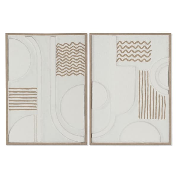 Tavla Home ESPRIT Abstrakt Urban 50 x 4 x 70 cm (2 antal)
