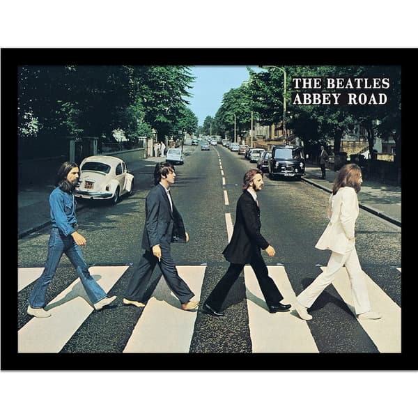 The Beatles Abbey Road Framed Picture Multicoloured 40cm x 30cm