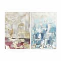 Miniatyrbillede 1 af 3: Maleri DKD Home Decor 80 x 3,5 x 120 cm Abstrakt Loft (2 enheder)