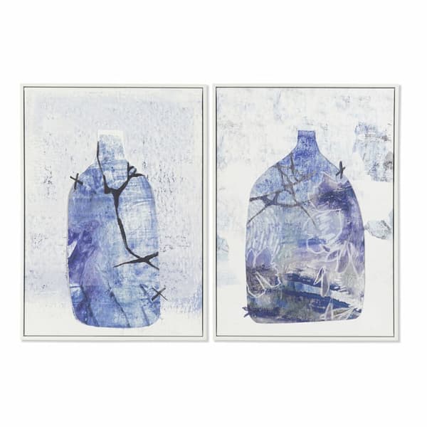 Maleri DKD Home Decor 52,2 x 4,5 x 73 cm Vase Skandinavisk (2 enheder)