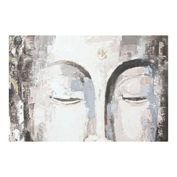Maalaus DKD Home Decor CU-179192 100 x 3,8 x 100 cm Buddha Itämainen (2 osaa)