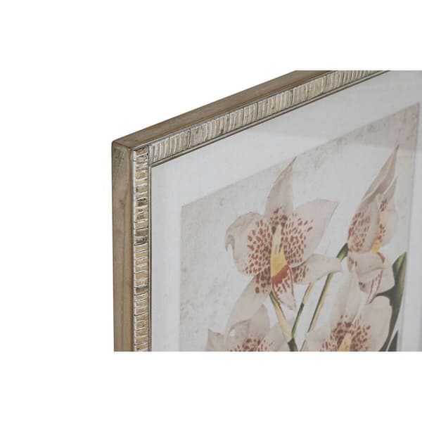 Maleri Home ESPRIT Tropisk Orkide 50 x 2,5 x 70 cm (2 enheder)