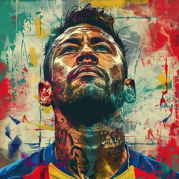 Neymar Art Affisch